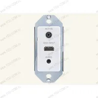 Amx модуль px-hdmi+a-de-w wallplate transmitter, hdmi pass-thru, decora style, белый