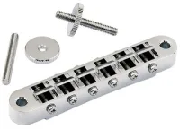 Electric guitar bridge Gotoh GE103B-B - Zinc bridge for LP electro guitar with B finish, black