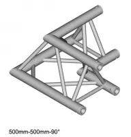 Dura Truss DT 34 C21-L90 Узел стыковочный двухлучевой - угол, 90°, алюминиевый, сечение 300х300 мм