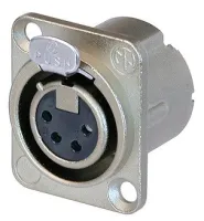 Neutrik NC4FD-LX панельный разъем XLR female с дополнительной защитой от RF помех