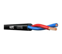 KLOTZ LY215S (LY215TSW) Спикерный кабель 2х1.5мм2, вн.диам.7мм, PVC, гибкий, черный , катушка 100 м