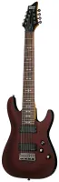 SCHECTER OMEN-8 WSN - 8-струнная электрогитара, 24 лада, корпус: липа, гриф: клён, на болтах, накладка: палисандр, звукосниматели: HH Schecter Diamond Plus, регулировки громкость, тон, 3х позиционный переключатель, Цвет: Walnut Satin (WSN)