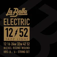 LA BELLA HRS-JL Nickel Rounds Jazz Light 12-52 струны для электрогитары