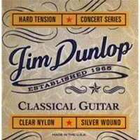 Dunlop dcv121h nylon/ silver concert series hard tension  струны для клас гитары, сильное натяжение