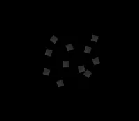 Конфетти бумажное 6х6мм черное