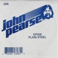 John Pearse SP008 отдельная струна без навивки .008", сталь