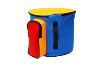MZ-Ch13-1blue/ora/red Чехол для барабана кавказского 13", синий/оранжевый/ красный, MEZZO