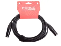 FORCE FMC-06/3 - Шнур микрофонный XLR (F) -XLR (M)  (4,5мх7мм), длина 3 метра