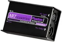 ART Phantom I Active Direct Box Активный директ бокс, только фантомное питание 9-48В, 2х1/4" параллельные вход/сквозной выход, XLR выход аттенюатор 0/-20/-40 дБ, ground/lift, ART