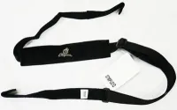 Ukulele strap Magma MPU01D - Woven polypropylene ukulele strap with leather lining and hooks on both sides. Black color