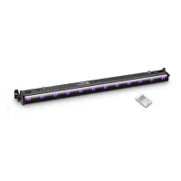 Cameo uv bar 200 ir - уф-светодиодная панель 12 x 3 вт в черном корпусе с ик-пультом дистанционного управления