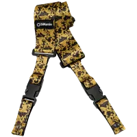 Dimarzio DD2250 - Ремень для гитары STEVE VAI CLIPLOCK® — UTOPIATM BLACK & GOLD GUITAR STRAP, Серия Cliplock Guitar Straps, Материал: Нейлон, Рисунок: