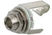 Rean NYS229 панельный разъём Jack 6.3мм гнездо TS (моно). металлический корпус, резьба длиной 3.5