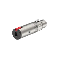 ROXTONE RA3XFJF Переходник 3P XLR Female - 6.3 stereo Jack Feale, Metal