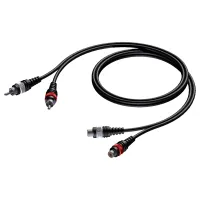 Procab CAB850/5- Аудиокабель 2х RCA (розетка-вилка)