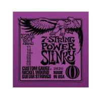 2620 - струны для 7стр. эл.гитары Nickel Wound Power Slinky 7 (11-14-18p-28-38-48-58), Ernie Ball