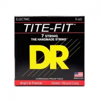 DR EH7-11 - струны для 7-струнной электрогитары, Калибр: 11-60, Серия: TITE-FIT™, Обмотка: никелированая сталь, Покрытие: нет