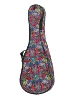 MZ-ChUC24-2muz Чехол для укулеле 24", ткань "музыка", MEZZO