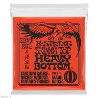 ERNIE BALL 2624 Nickel Wound Slinky Skinny Top Heavy Bottom 9-80 - Струны для 8 струнной электрогитары