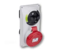 PCE Розетка встраиваемая 16А/400V/3P+N+E/IP44, с выключателем и блокировкой 6015-6