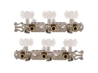 JC-79-3+3-CR Колки для классической гитары, на планке, никель, Paxphil