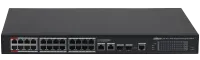 Dahua DH-S4228-24GT-360- Управляемый сетевой коммутатор, 24 порта 1G PoE, 2 порта 1G и 2 порта 1G SFP, 360 Вт