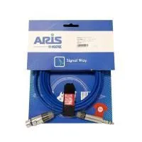 Signal Way M PRO XFSJ-3M - Микрофонный кабель XLR F-Stereo Jack 6.3, кабель Klotz MY206, разъёмы Seetronic, цвет чёрный, длина 3м