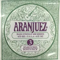 ARANJUEZ BASS 400 Набор 3 струн для гитары классик, Нейлон-посеребрМедь, 031-037-045, опт 12 наб