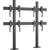 Vogels FF2264 Black- Напольный стенд для видеостены 2х2 из дисплеев диагональю 40–46'' с фиксацией к полу, альбомная ориентация, макс. нагрузка 240 кг