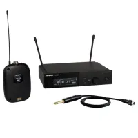 Shure slxd14e-h56. цифровая радиосистема shure с поясным передатчиком и гитарным кабелем, 518-562 мгц