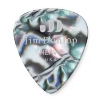 Dunlop 483p14hv celluloid abalone heavy 12pack  медиаторы, жесткие, 12 шт.