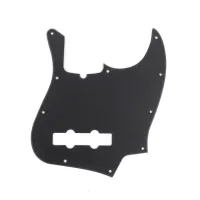 MX1302MB Защитная накладка бас-гитары Jazz Bass Modern Style, 1 слой, черная, Musiclily