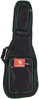 FORCE DLX-E GR - Чехол для электрогитары,цвет черный с зелёным кантом.