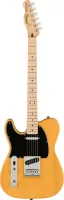 FENDER SQUIER Affinity Telecaster Left-Handed MN BTB электрогитара, цвет желтый