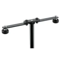 K&M 23510-300-55  держатель для 2-х микрофонов, поворотные секции, чёрный