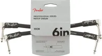 FENDER 6" CABLE Black 2 PACK