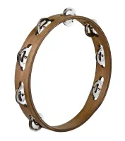 MEINL TA1V-WB 1 row, hammered brass jingles, walnut brown тамбурин, количество джинглов: 8 пар, откованные вручную латунные джин