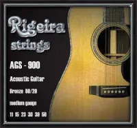 RIGEIRA AGS 900-Для  акустической  гитары,  бронза 80 / 20 , 0,011 - 0,050, ‘medium’