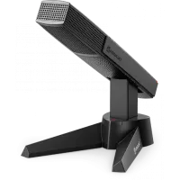 TDN-2B/Микрофон на подставке с интерфейсом Dante, с выключателем и индикацией. Цвет чёрный/ RELACART