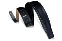 DM1PD-BLK Heirloom Series Ремень для гитары, кожаный, черный, Levy's