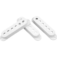 DIMARZIO VINTAGE STRAT PICKUP COVER SET DM2000W комплект пластиковых крышек для звукоснимателей типа single, 3 шт, цвет белый