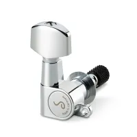 10040223.01.55 M6 Mini Toplocking Комплект одиночной колковой механики, 3л+3п, мал, хром, Schaller