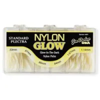 Dunlop 4461 nylon glow display  коробка с медиаторами, 053, 067, 080, 094, 107, 114 по 36 шт, 216 шт
