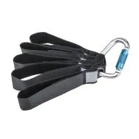 EZ440CH-B EZ TIE CABLE HOLDER BLACK, держатель кабеля, 5 стяжек Ш 38 мм х Д 40 см с проушиной + 1 карабин с фиксатором, цвет черный, KUPO -