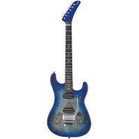 EVH 5150 Series Deluxe Poplar Burl Aqua Burst электрогитара, цвет - голубой берст