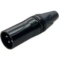 SL Audio XLR-M J3PB-2 - Разъем XLR 3pin "папа", черный, кабельный, шт
