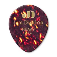 Dunlop 485p05hv celluloid shell teardrop heavy 12pack  медиаторы, жесткие, 12 шт.