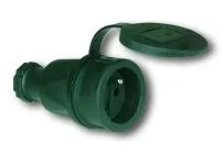 PCE Розетка каб 16A/250V/2P+E/IP44 резиновый корпус с крышкой (Снято с произв. см. Taurus2) 2511-s