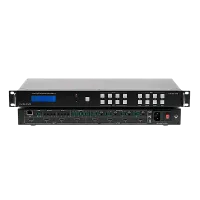 AVCLINK HM-4K44S Бесподрывный матричный коммутатор HDMI с функцией видеостены. Входы: 4 x HDMI. Выходы: 4 x HDMI. Максимальное разрешение: 4K@60Гц. Управление: кнопки, RS-232, ИК, WEB.