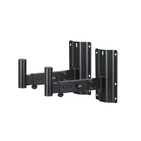 ECO WSS020 Black Настенный L образный кронштейн для установки акустических систем. Сталь, диаметр адаптера - 35 мм. Длина плеча - 29-39 см, Вес 1.9 кг, Грузоподъемность: до 30 кг. Цвет: Черный.